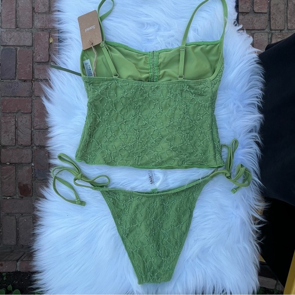 Samiol Green Lace Bikini Set 21 - Picture 2 of 2